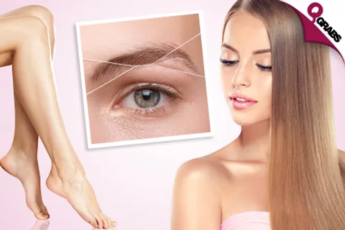 From QR105 Pamper that Luscious Mane with Hair Botox OR Hairwash & Blowdry OR Threading OR Waxing! (Up to QR2240 Value)